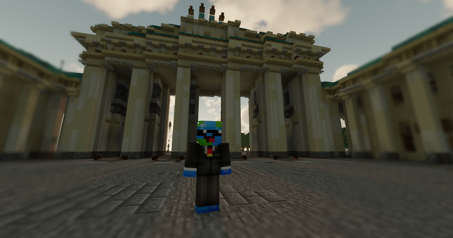 Nachbau von Deutschland in Minecraft