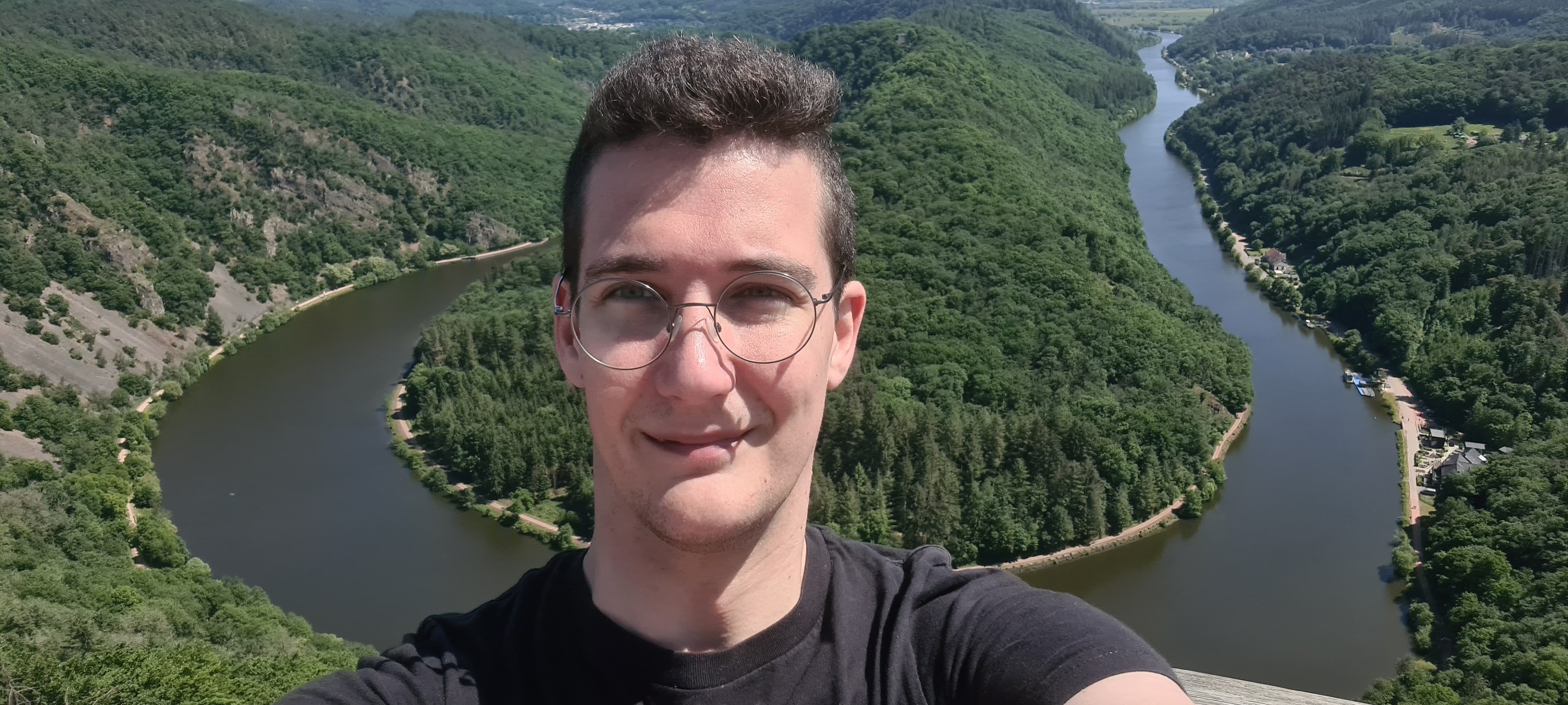 Selfie an der Saarschleife